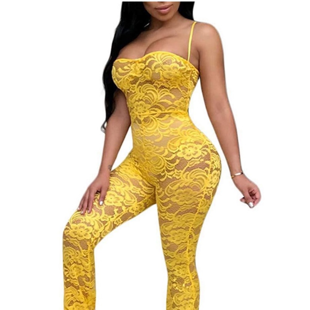 Lace jumpsuit lingerie